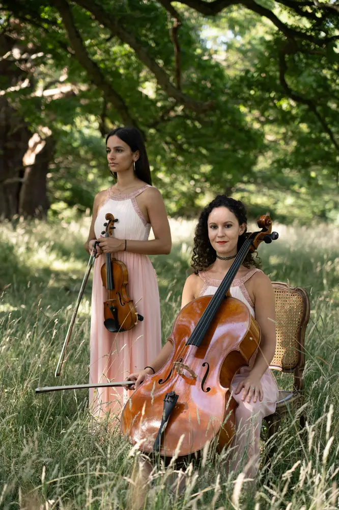 hire a violin and cello string duo in london