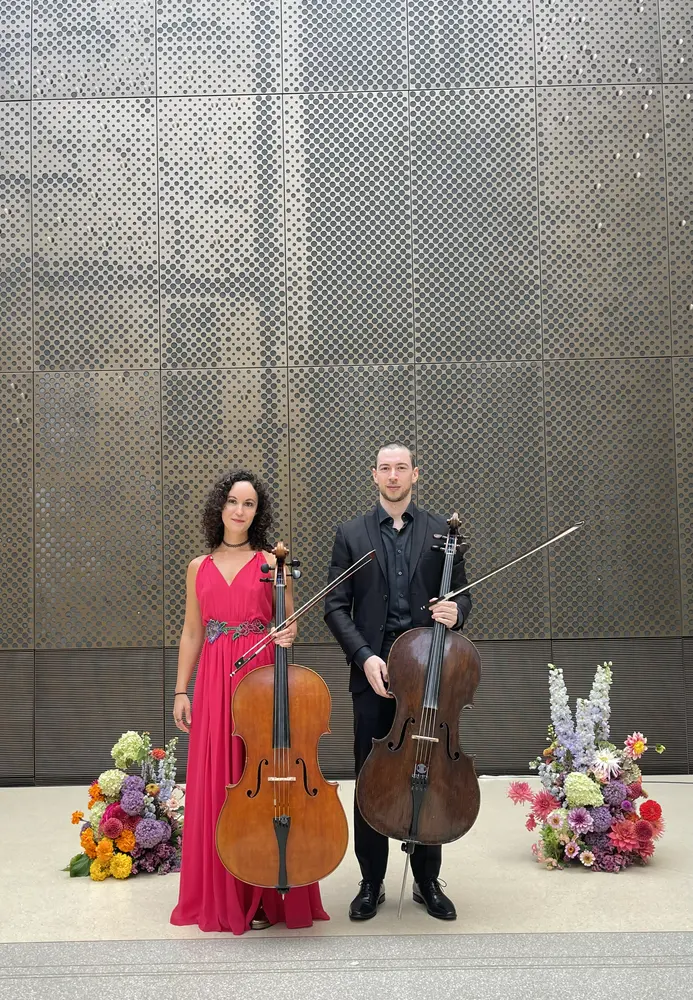 hire london two cellos, perfect for music for weddings and events